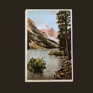 6/$15 Vintage Unused Linen Postcard Byron Harmon Mt. Lefroy Lake Louise Banff